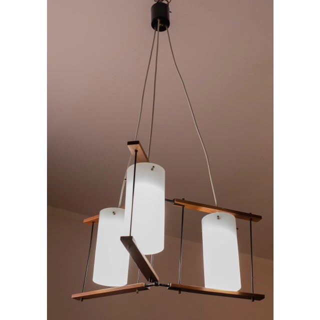 Italian Mid-Century Chandelier by Stilnovo, 1970s For Sale - Image 4 of 12