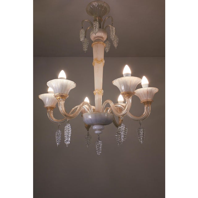 Murano Glass Chandelier from Seguso, 1950s, in Flawless conditions. Designed 1960 to 1969 I have official proof of...
