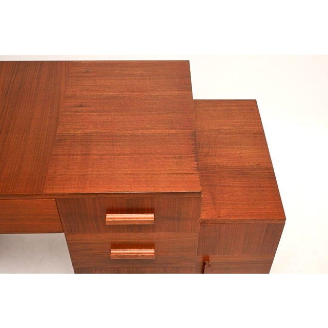 Art Deco Figured Walnut Desk, 1930 For Sale - Image 12 of 16