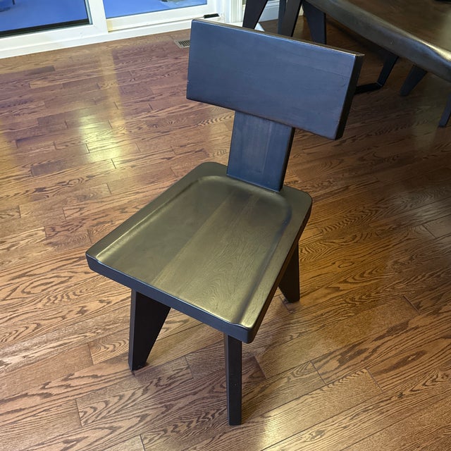 Crate and Barrel Yukon Table With Chairs For Sale In Boston - Image 6 of 6