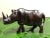 Vintage Ebony Rhino Carved Wood Statue For Sale - Image 4 of 10