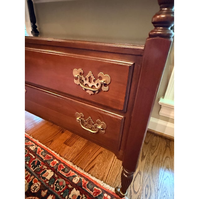 Brown Ethan Allen Server With Pull Out Sides For Sale - Image 8 of 9