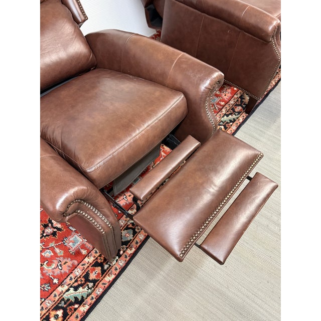 Hancock and Moore Sami Power Recliners, a Pair For Sale In San Francisco - Image 6 of 12