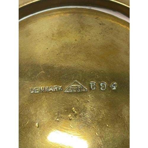 Metal Vintage Danish Art Deco Polished Bronze Dish by Just Andersen, 1930s For Sale - Image 7 of 8