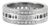 Men’s Retired Gucci 18k White Gold 0.99ctw Diamond Eternity Spinning Band Ring, Size 10 For Sale