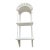1960s White Tall Curio Wall Shelf For Sale