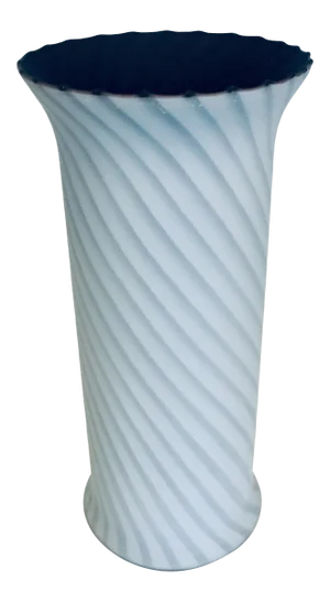 Large Venini Murano Art Glass Vase Italy Mid Century Modern 1960s