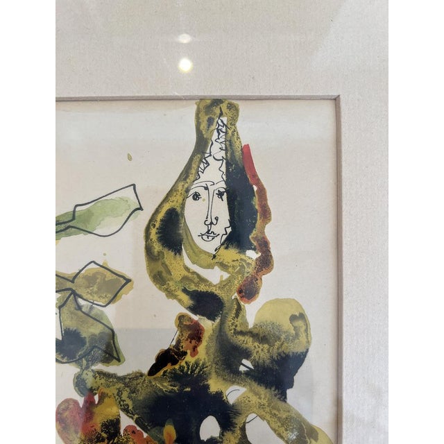 José Caballero, Deux femmes dansantes en intérieur, Pastel & Gouache on Paper, Framed For Sale - Image 6 of 15