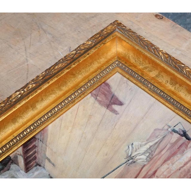 Alan Maley, Lady on Pier Print, Framed For Sale - Image 6 of 11