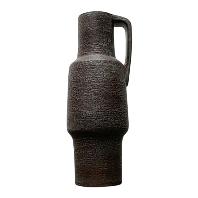 Large Vintage German Ceramic Floor Vase from Karlsruher Majolika For Sale