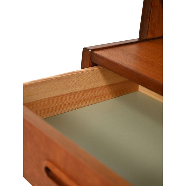 Wood Small Scandinavian Teak Bookcase, 1960s For Sale - Image 7 of 9