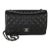 Black Quilted Caviar Jumbo Double Flap Bag For Sale