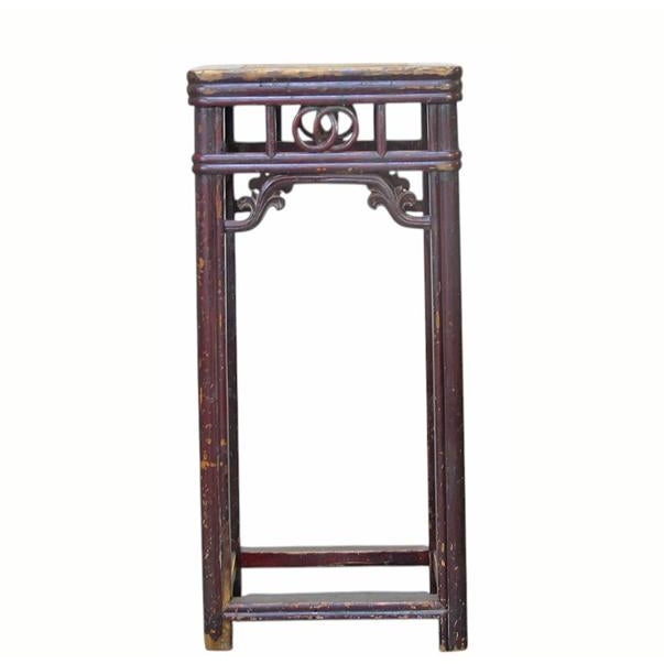 19th Century Chinese Elm Pedestal Table For Sale - Image 9 of 9