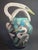 Antique White Vintage Designer Raku Pottery Vase With Birds For Sale - Image 8 of 11