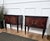 Mid-Century Art Deco Italian Nightstands in Walnut Glass Top, 1950s, Set of 2 For Sale - Image 9 of 10