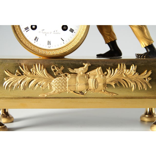 Early 19th Century Pendule Au Noir Mantel Clock from Faizan in Paris, 1810s For Sale - Image 14 of 16