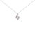 Embrace the dance of elegance with this rhodium-plated .925 sterling silver pendant necklace, crafted to captivate and...