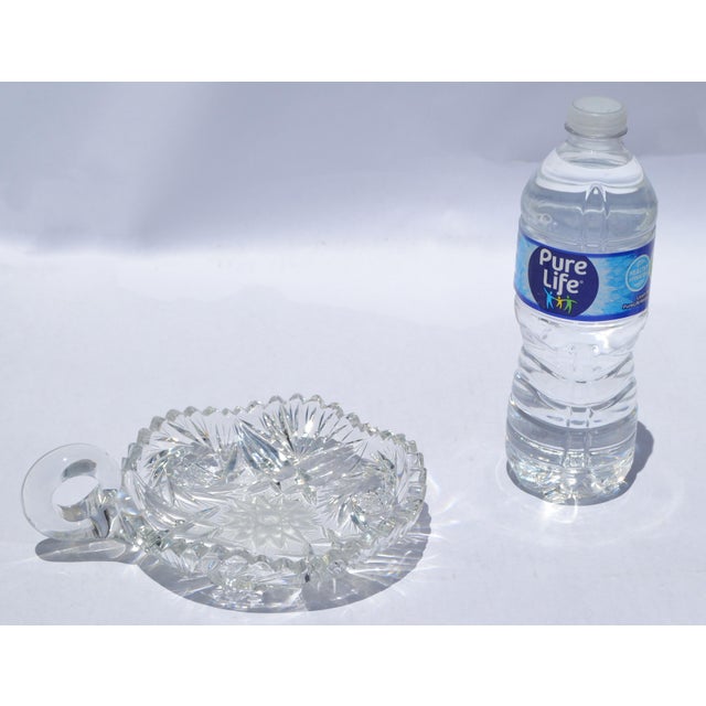 Early 20th Century American Brilliant Period Cut Glass Bowl Handle Sawtooth 50% Lead For Sale - Image 9 of 16