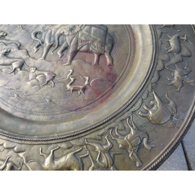 Mid 20th Century Anglo Indian Folding Tray Table 30.5" in Diameter. For Sale - Image 5 of 14