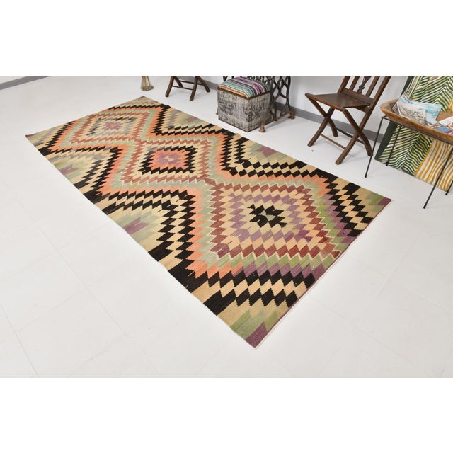 Anatolian Wool Kilim Rug For Sale - Image 11 of 11