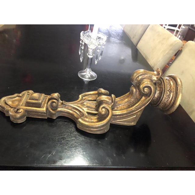 Hollywood Regency Late 20th Century Hollywood Regency Gold Architecture Wall Art For Sale - Image 3 of 10