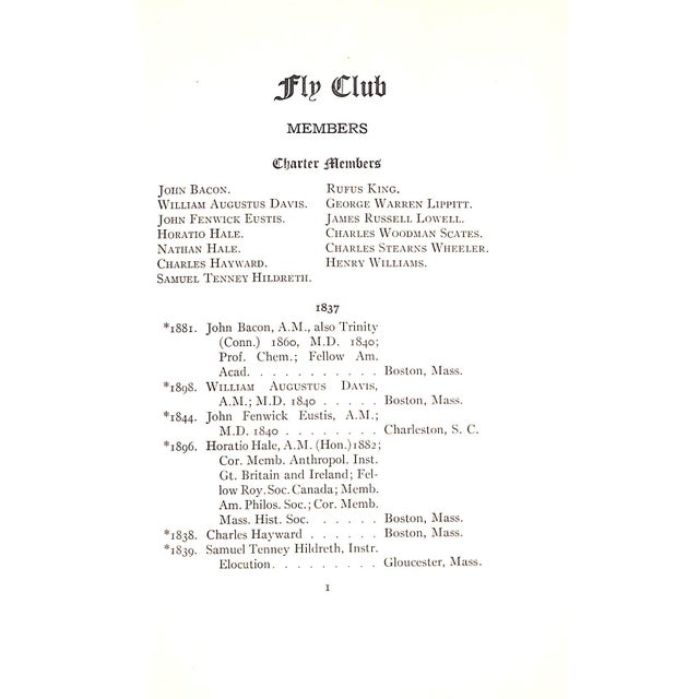 White Catalogue of the Fly Club of Harvard University 1836-1948 For Sale - Image 8 of 11