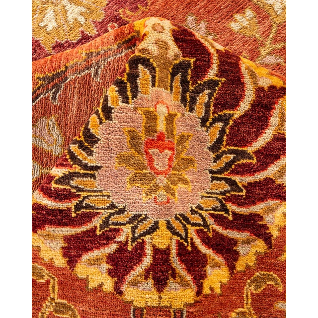 Textile Eclectic, One-of-a-Kind Hand-Knotted Area Rug - Pink, 9' 2" x 12' 1" For Sale - Image 7 of 8