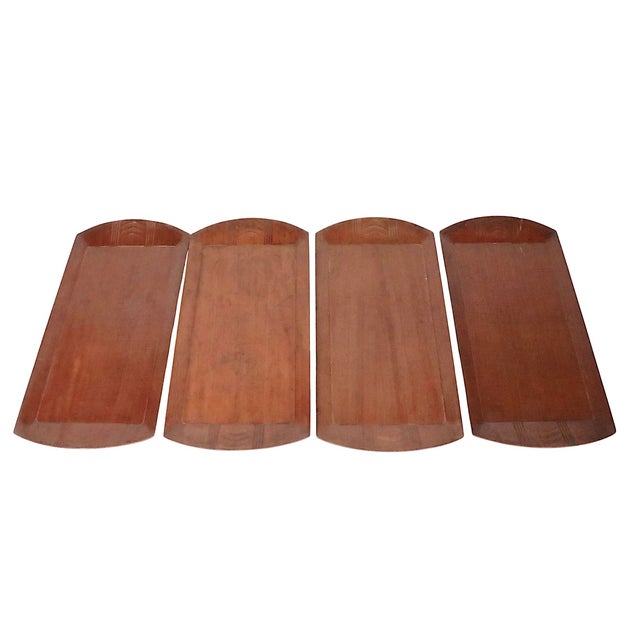 Mid 20th Century Mid 20th Century Set of Four Art Deco Hospitality Toastmaster Serving Trays For Sale - Image 5 of 8