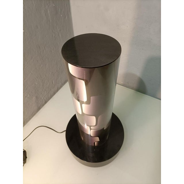 Plastic Acrylic Glass Table Lamp For Sale - Image 7 of 14