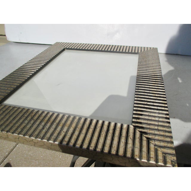 Late 20th Century Photo Frame for 8" by 10" Black and Silver Banding For Sale - Image 5 of 5