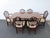 Mahogany Set of Dining Table Six Shield Back Chairs and 2 Leaves 6563 For Sale - Image 16 of 17