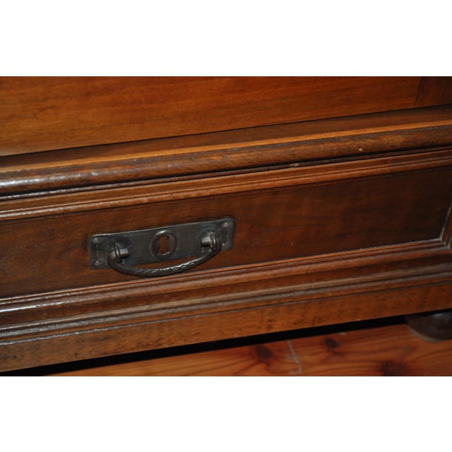 Antique Hungarian Glass and Wood Cabinet For Sale - Image 5 of 10