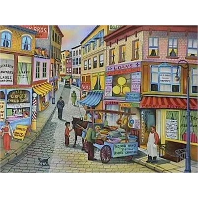 Modern Ari Gradus, Knife Sharpener, Lithograph For Sale - Image 3 of 3