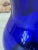 Hollywood Regency Vintage Hand Blown Cobalt Blue Vases-Pair For Sale - Image 3 of 11