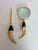 1970s Vintage Hollywood Regency Horn & Brass Magnifying Glass & Letter Opener Desk Set For Sale - Image 4 of 9
