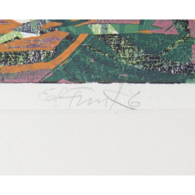 2006 Abstract Monoprint by Ed Funk For Sale In Indianapolis - Image 6 of 9