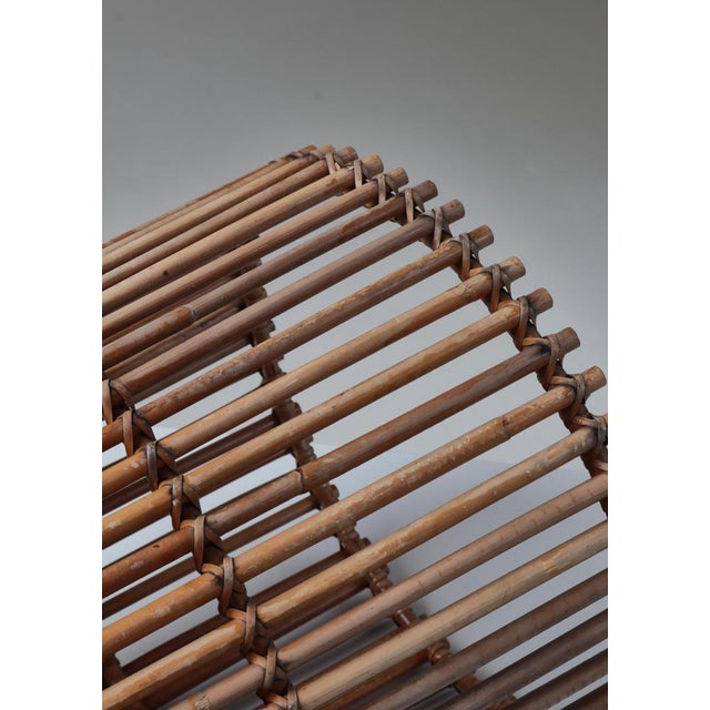 Wood Danish Modern Paper Basket in Rattan and Cane attributed to Wengler, Copenhagen, 1930s For Sale - Image 7 of 14