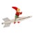 Christmas Vintage 1950s Shiny Brite Mercury Glass Rocket With Christmas Elf For Sale
