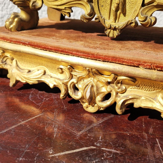 Metal Double-Patinated Bronze Clock with Napoleon on Horseback, 19th Century For Sale - Image 7 of 17