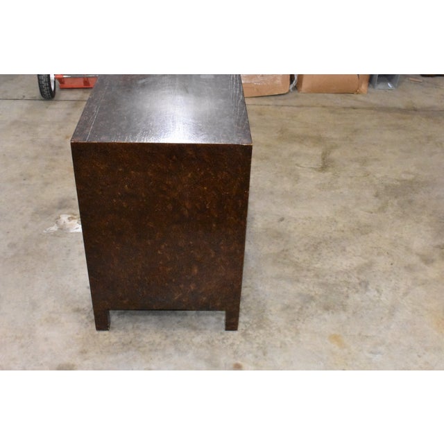 John Stuart John Stuart Mid Century Hollywood Regency Faux Tortoise Credenza For Sale - Image 4 of 14