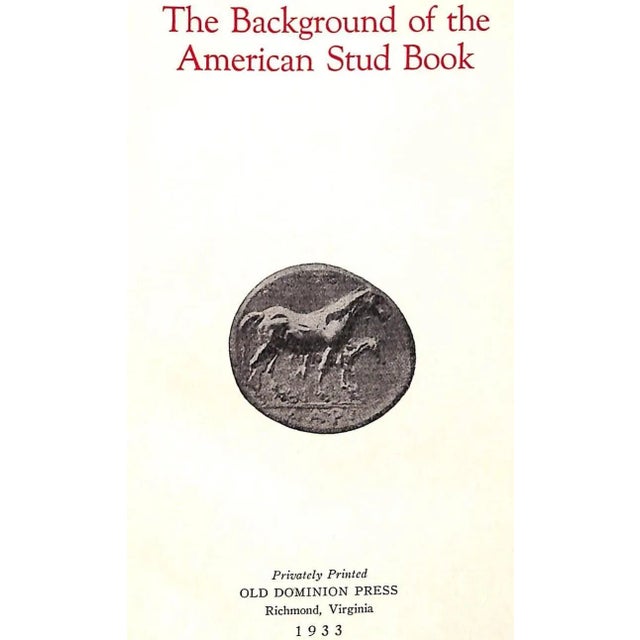 The Old Dominion Press (privately printed), 1934. 1st edition. 9 1/4" x 6 5/8" w/ type-written letter to Mr. Vosburg from...