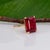 Red Estate 13.9Ct Madagascar Ruby Ring: Solid 10k Gold – Emerald Cut, Size 6.75 For Sale - Image 8 of 10