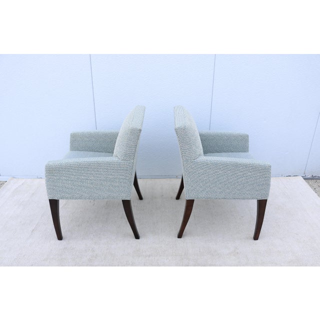 Contemporary Modern Sedona Guest Armchairs by Bernhardt Design - A Pair For Sale In New York - Image 6 of 12