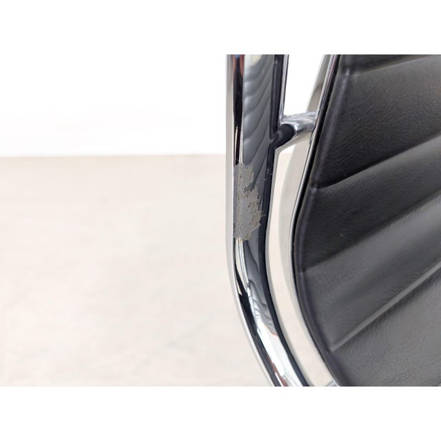 EA 108 Chair in Black Leather by Charles & Ray Eames for Vitra For Sale - Image 11 of 17