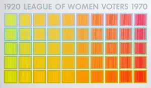1920 League of Women Voters, Richard Anuszkiewicz Screenprint, Unsigned