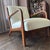 Mid 20th Century Mid-Century Modern Wood-Framed Armchair in White For Sale - Image 5 of 7