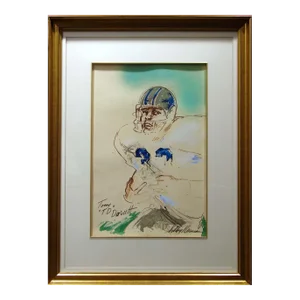 Vintage LeRoy Neiman"Tony Dorsett" Original Signed Limited Edition Serigraph