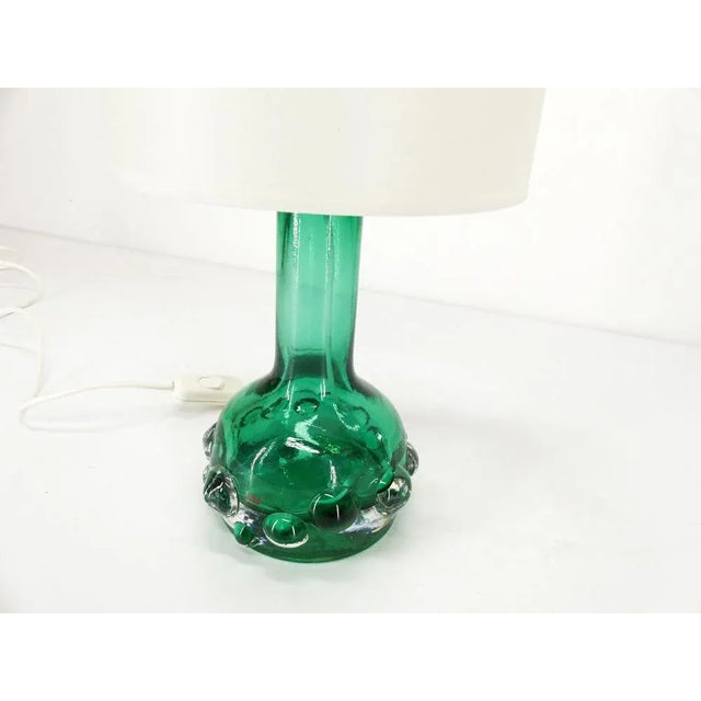 Brutalist Scandinavian Table Lamp in Glass from Kosta Boda, 1960s For Sale - Image 3 of 10