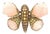 Iradj Moini Large Rose Quartz Butterfly Brooch For Sale