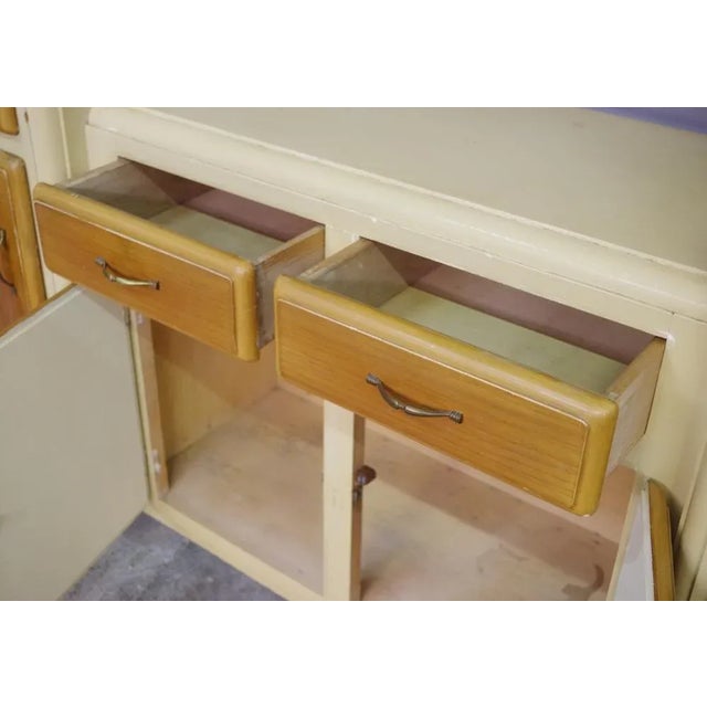 Wood Pantry, 1950s, Set of 2 For Sale - Image 6 of 12